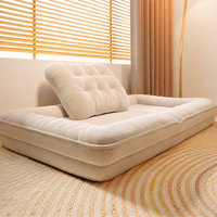 Canapé-lit moderne et durable en polyester à une place avec rembourrage en éponge pour appartement et hôtel