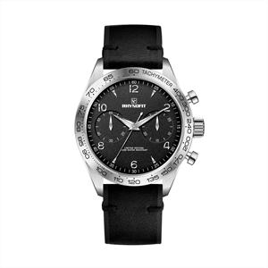 Montre-bracelet chronographe automatique de plongée pour homme, en acier inoxydable, avec logo personnalisé, vitesse 100 m, bracelet en cuir - Product Image 2