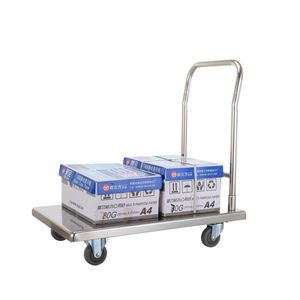 Chariot à main plat en acier inoxydable pour charges lourdes, équipement de restaurant, fabrication en acier pour cuisine commerciale, fournitures pour restaurants et hôtels - Product Image 5