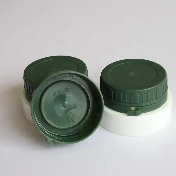 KAIXIN personalizado grado alimenticio 39MM tapa de botella de plástico fabricante botella de aceite de oliva PE tapón de rosca para botella de aceite comestible