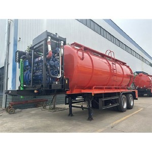 Camión de Succión de Aguas Residuales de 2 Ejes y 20 cbm/25 m3 con Bomba de Vacío para Succión de Alcantarillado - Product Image 5