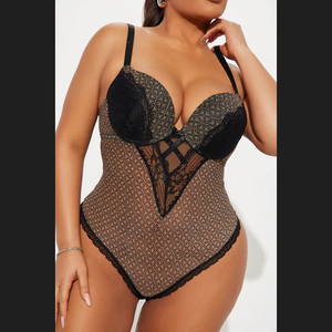 <span class=keywords><strong>Combinaison</strong></span> sexy Lism personnalisée, lingerie, <span class=keywords><strong>combinaison</strong></span> avec des empiècements transparents sans couture, ensemble de sous-vêtements en maille tissée serrée - Product Image 5