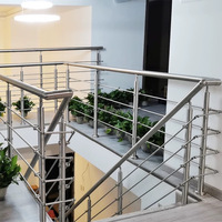 Système de garde-corps en câble en acier inoxydable 304 316 pour escalier intérieur, terrasse extérieure, balcon, balustrade en câble métallique, main courante