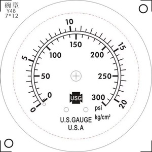 Ametek Analog Pressure Gauge 0-100 Psi For Water Air Pumps And Compressors - Product Image 5