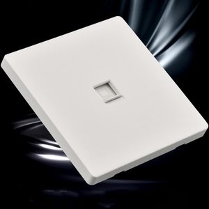 Matte White Wall Switch Socket Panel ultra Slim 86 Type Single Control Five Hole PC Flame Retardant <b>Universal</b> Home Outlet - Product Image 1