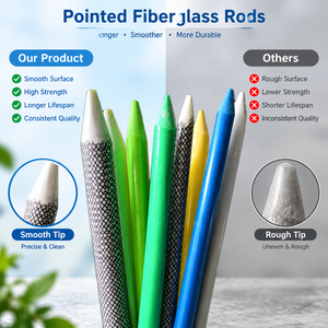 Barre ronde solide en FRP avec surface colorée pour la fabrication de cannes à pêche - Product Image 5