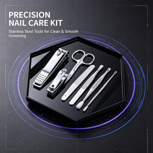 <b>Nail</b> Clipper Manicure Set Stainless Steel Pedicure Grooming <b>Kit</b> For Fingernail Toenail Care - Product Image 6