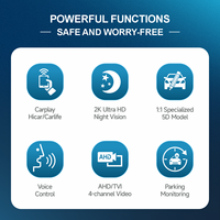 Sistem Kamera Pandangan Burung Mobil Universal Panorama 3D HD OEM BL-168C 540 untuk Radio Mobil Android (Kamera Depan, Belakang, Kiri, Kanan)