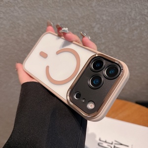 Funda de teléfono móvil magnética transparente con lente Hawkeye de Metal para Iphone 17air Anti Fall PC Mobile Covers para iPhone 17 16 15Pro Max - Product Image 6