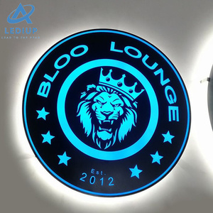 Lediup rõ ràng đầy màu sắc Acrylic vuông dẫn ánh sáng Hộp bảng hiệu với biểu tượng tùy chỉnh cho quảng cáo ánh sáng hộp hiển thị - Product Image 3