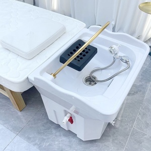 2025 Sober New Design Mobile <b>Shampoo</b> Bowl Adjustable Height Back Washing Hair Bowl <b>Shampoo</b> Basin Hair Sink - Product Image 4