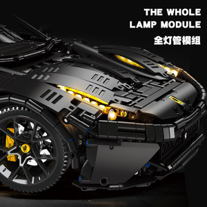 Jestar 91102 Kit de Bloques de Construcción de Modelo de Auto Deportivo Ferrari F12, Más de 800 Piezas, Juguete de Ensamblaje con Batería para Adultos y Niños - Product Image 4