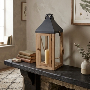 <b>Candle</b> Guffon <b>Small</b> Type <b>candle</b> holder in an elegant brown-grey color adds rustic charm and timeless warmth to any room. - Product Image 4