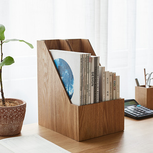 Houten Magazijn Dossierhouder A4 <span class=keywords><strong>Document</strong></span> Opbergplank Kantoorbureau Organizer Natuurboekrek Houten Documenthouder