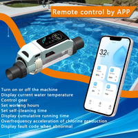 Chlorinateur au sel intelligent autonettoyant 32gr/h pour piscines, générateur de chlore, électrolyseur
