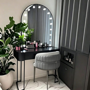 Bedroom <b>dressing</b> <b>table</b> studio <b>makeup</b> <b>table</b> with lights shopping mall <b>makeup</b> room beauty salon <b>makeup</b> mirror - Product Image 4