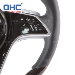 Volante de cuero de grano de madera de fibra de carbono para Mercedes <span class=keywords><strong>Maybach</strong></span> 2021 <span class=keywords><strong>2022</strong></span> actualización antigua a nueva con botones de cambio de paleta - Product Image 3