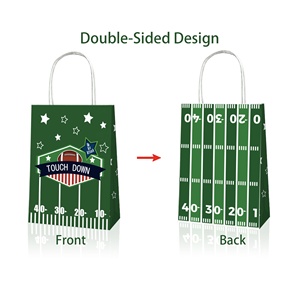 Rugby Gift Paper <strong>Bags</strong> with Handles Touch Down <strong>Football</strong> <strong>Party</strong> Favor <strong>Bags</strong> Kids Treat Candy Goodies <strong>Bag</strong> for Sports <strong>Party</strong> Supplies - Product Image 3