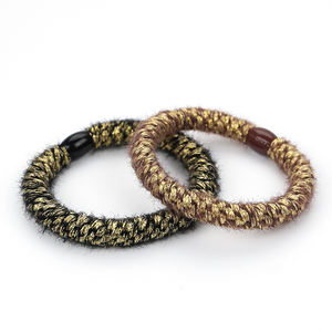 कोरिया में बड़े स्टॉक फरी मखमली चमकदार चमकदार चमकदार बालों वाली महिलाओं के लिए - Product Image 5