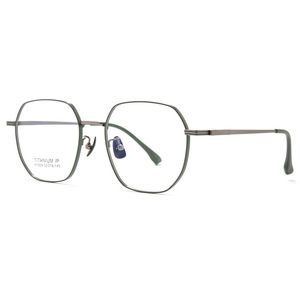 <span class=keywords><strong>Lunettes</strong></span> de myopie pour femmes Danyang, monture fine vintage, ultra-légères en titane, forme hexagonale, petite taille, monture simple - Product Image 1