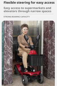 <span class=keywords><strong>Scooter</strong></span> électrique pliable à 4 roues pour personnes âgées et handicapées, <span class=keywords><strong>scooter</strong></span> de voyage compact avec siège pour seniors - Product Image 6