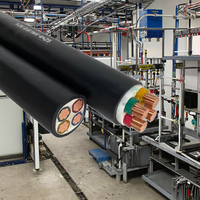 Cable de Alimentación Eléctrico Submarino de Bajo Voltaje, de Cobre Sólido, para Construcción Industrial y Ferroviaria, de 3-5 Núcleos
