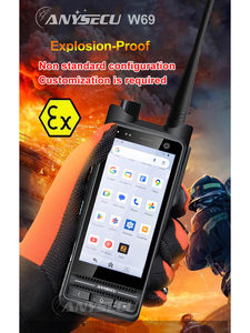 วิทยุสื่อสาร W69 ANYSECU 4G DMR ดิจิตอลและอนาล็อก, NFC, IP68, Zello Real PTT L806 - Product Image 4