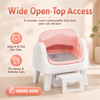 AutoScooper 12 Lite, litière pour chat intelligente sans application, autonettoyante, facile à nettoyer, grande capacité, contrôle des odeurs, écologique, pour chat senior