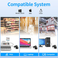 Lector de Códigos de Barras 1D con Cable Xincode, Escáner de Códigos de Barras Láser USB Portátil, Pistola Escaneadora de Códigos de Mercancías, Escáner de Inventario X-9100
