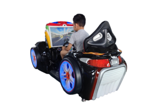 Manège pour enfants attrayant en fibre de verre, thème course automobile 3D, éducatif, pour machine de jeu, usage intérieur, en anglais - Product Image 2