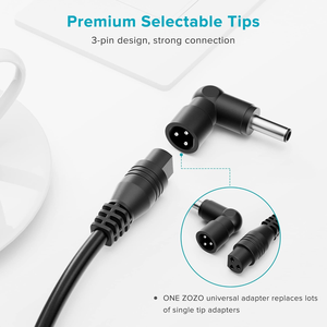 ZOZO Cargador Universal para Portátil de 90W para HP, Dell, Lenovo, Acer, Asus, Samsung, Adaptador de Corriente de 12V-20V para Notebook, Chromebook, Ultrabook - Product Image 2