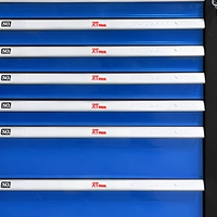 Armoire à outils industrielle robuste RT TOOL, 7 tiroirs, acier laminé à froid, pour le stockage en atelier