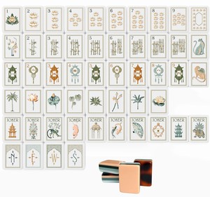 Juego de Fichas de Mahjong Americano de Acrílico de Alta Calidad, Diseño de Loto Blanco, Portátil, Duradero y Ecológico, 2026 - Product Image 5