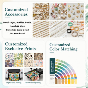 <span class=keywords><strong>Bikini</strong></span> de mujer con cuentas, de tela reciclada, con estampado personalizado OEM, bordado, lazos en contraste, corte halter triangular y corte alto cheeky - Product Image 6