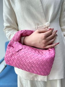 Bolso de hombro tejido para <span class=keywords><strong>mujer</strong></span>, bolso de mano de cuero PU, bolso de mano tejido grande, bolso para axilas - Product Image 3