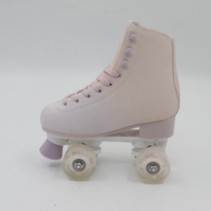 Patins à roulettes Quad extérieurs pour femmes et filles de haute qualité avec roue en cuir synthétique synthétique et patins à roulettes clignotants en PVC - Product Image 3