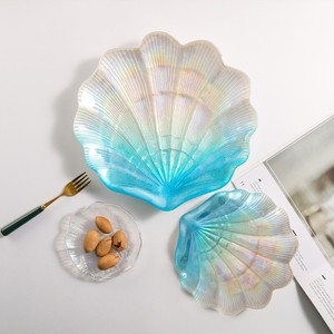 Piatto Decorativo in Vetro Colorato Creativo per Snack e Frutta, Resistente per Esposizione e Servizio - Product Image 6