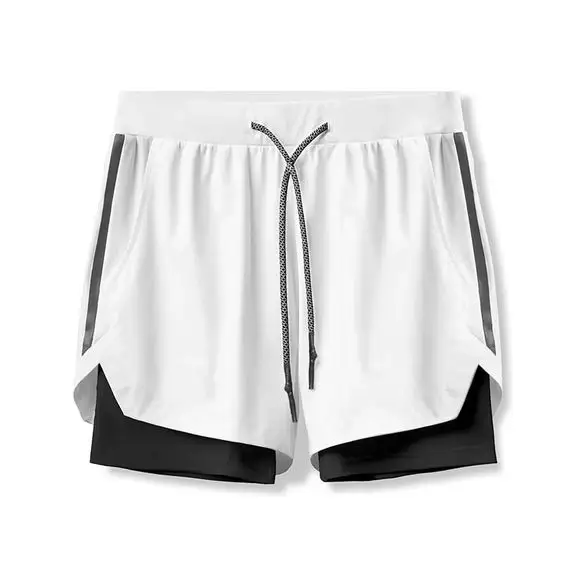 Wholesale Dual Layer Mesh Shorts High Quality Jogger Casual Short Pants for Men Best selling Breathable Custom Mesh Mens Shorts