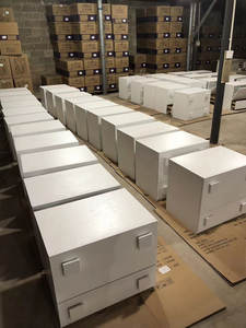 Meuble de salon en bois massif OAK <span class=keywords><strong>Carmen</strong></span> Accent, poignées solides, tiroirs en pin, rangement modulaire, 2 tiroirs, bar à domicile, salle à manger, hôtel - Product Image 4