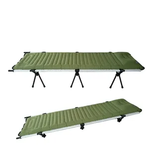 New Outdoor Air Inflatable Aluminum Frame Portable Trekker Camp Stretcher Bed Lightweight Adjustable Folding Camping Bed Cot