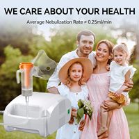 Inhalateur d'aérosol d'approvisionnement d'usine compresseur à piston portable médical Nebulizador pour adultes et enfants