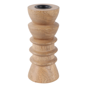 Portacandele in legno naturale, rustico, per centrotavola, decorazioni per matrimoni, tavolo da caffè - Product Image 1