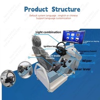 Simulateur de conduite automatique et manuel 2 en 1 pour conduite à gauche, simulateur de course pour auto-école, cockpit à mouvement complet, prix d'usine