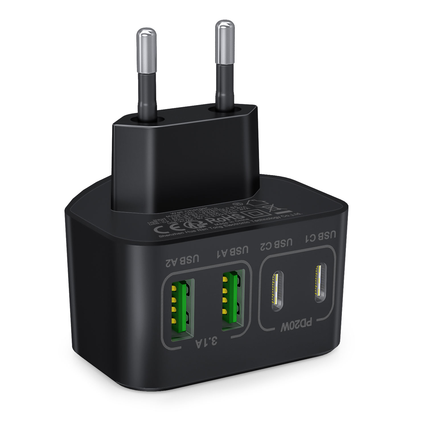 Black(EU Plug)
