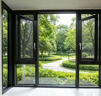 Ventanas de Aluminio para Villa |   Ventanas y Puertas de Aluminio de Diseño Moderno para Casas, Ventanas Abatibles, Ventanas de Doble Acristalamiento