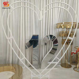 Mịn tim Shape kim loại khung kim loại màu trắng vòm Backdrop đứng cho nàng tiên cá sự kiện - Product Image 6