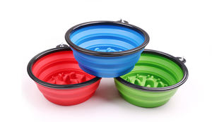 ชามพับได้สำหรับสัตว์เลี้ยงแบบพกพา ขนาด 1000 มล. ผลิตจากวัสดุ TPE ปลอดสาร BPA เป็นมิตรกับสิ่งแวดล้อม พร้อมโลโก้สั่งทำได้ - Product Image 3