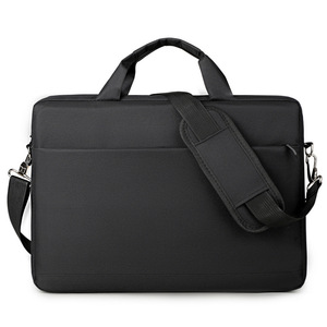 Housse pour ordinateur portable en tissu Oxford - Étui moderne, durable et imperméable avec fermeture éclair et bandoulière pour transport croisé - Product Image 4