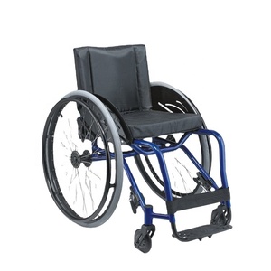 Leichter tragbarer aktiver Aluminium-Rollstuhl manuell starr Freizeit Sport klappbarer Rollstuhl für Behinderte - Product Image 4