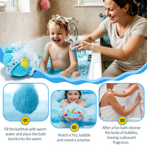 ATOANY 6 Pezzi Bombe da Bagno Effervescenti Magiche con Oli Essenziali Naturali Vegane Rilassanti con Sorpresa Giocattolo per Bambini - Product Image 3